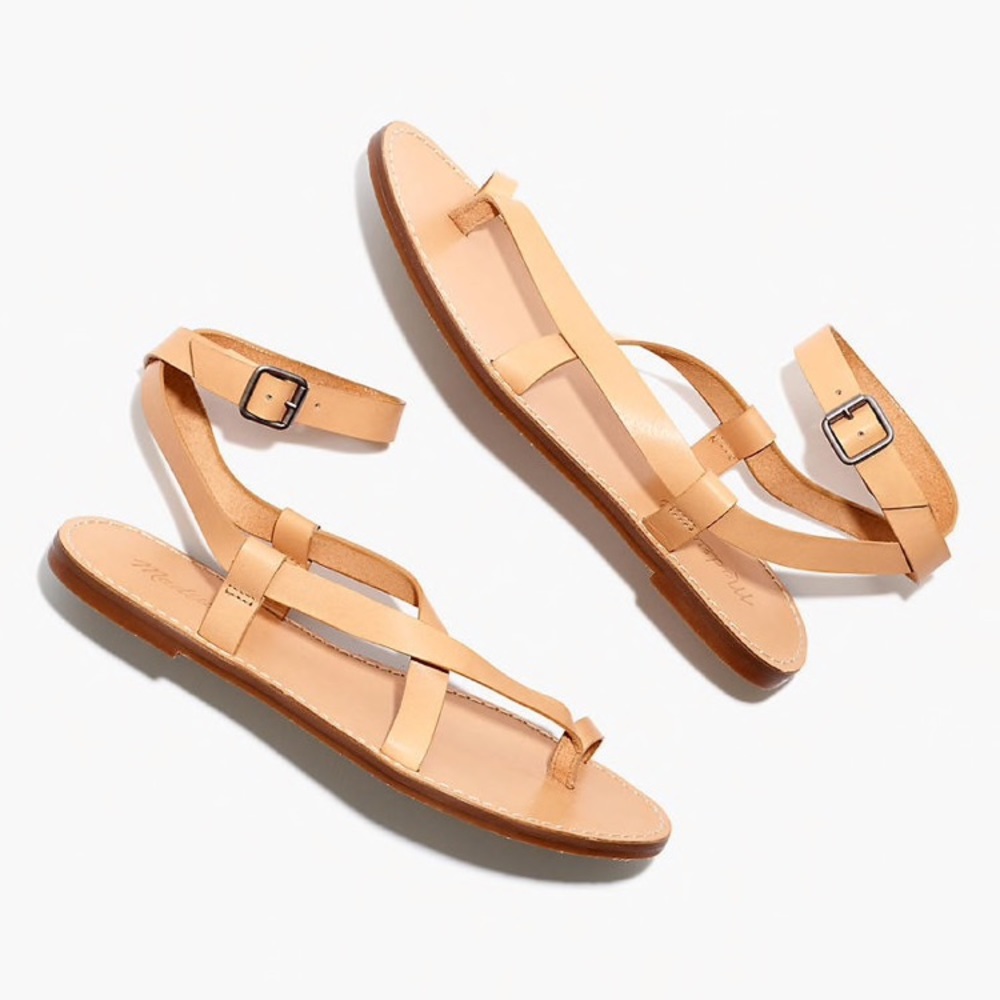 NWT Natural Buff Madewell Leather Sandals